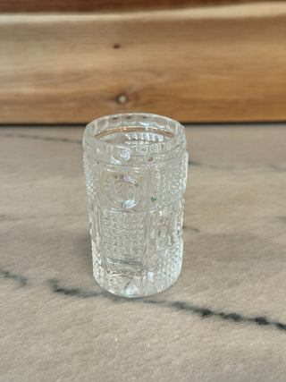 Sm glass match holder 2.5"