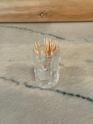 Sm glass match holder 2.5"