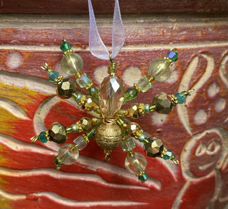 Spider Sun  Catcher gold/coffee/green|63726