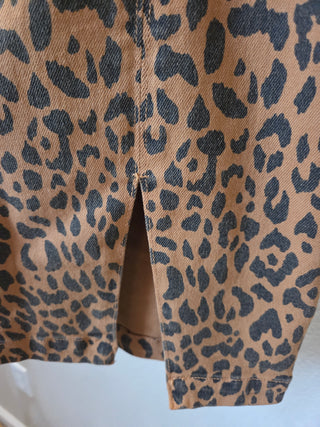 MOTHER Leopard Denim Mini Skirt (25)