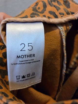 MOTHER Leopard Denim Mini Skirt (25)