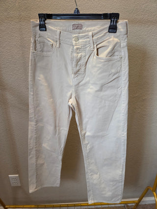MOTHER Cream Straight Jeans (25)