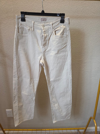 MOTHER Cream Straight Jeans (25)