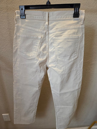 MOTHER Cream Straight Jeans (25)