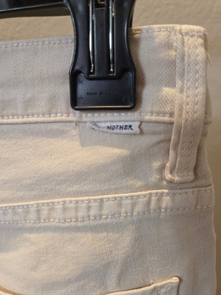 MOTHER Cream Straight Jeans (25)