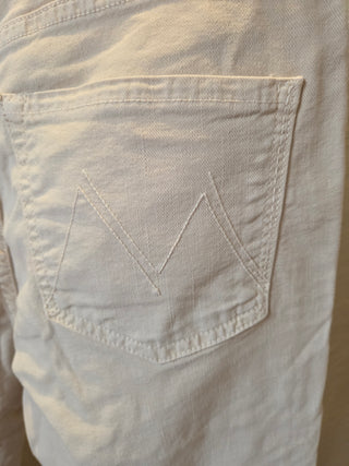 MOTHER Cream Straight Jeans (25)