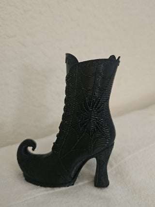 Tiny Black Witch Shoe