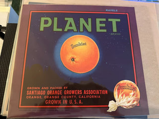 Planet Authentic Citrus Farm Crate Label EC074-50 MTS