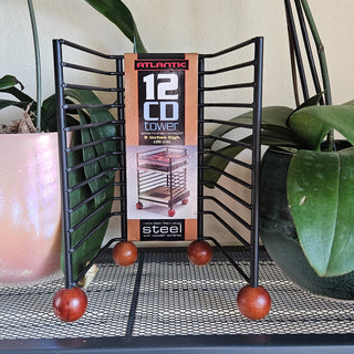 Steel + Wooden 12 CD Tower (BRI) - MTS|150356
