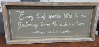 Speaks bliss to me sign