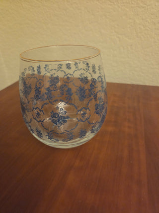 Blue Medici Wine Glasses (Set of 4)