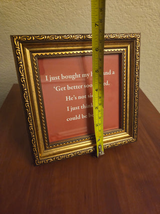 Square Gold Ornate Frame - Husband