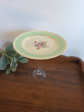 Homer Laughlin Green Plate Stand