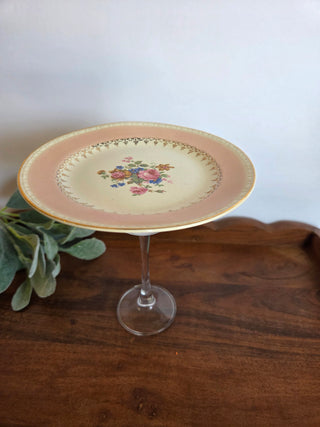 Homer Laughlin Pink Plate Stand