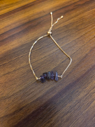 Amethyst Gold Bracelet