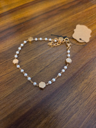 Pearl Charm Bracelet