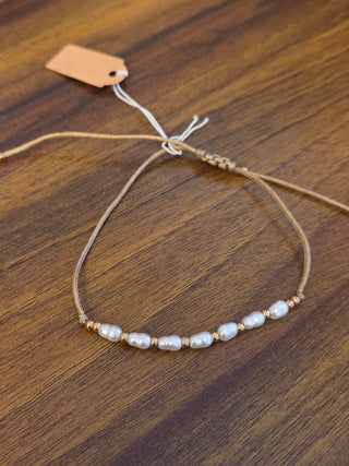 Pearl Cord Bracelet