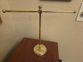 Vintage Brass Towel Rack