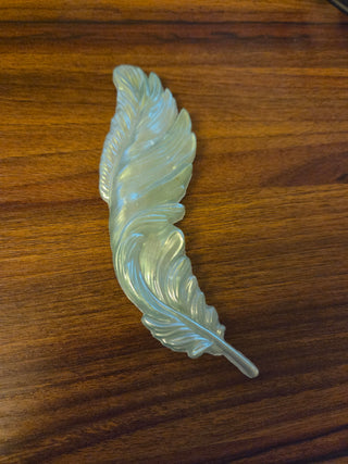 Unique Iridescent Resin Feather (C)