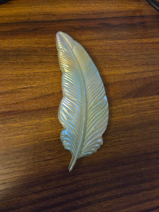 Unique Iridescent Resin Feather (D)