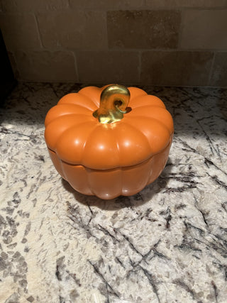 Ceramic Lidded Pumpkin Bowl / Candy Dish RCD|116410