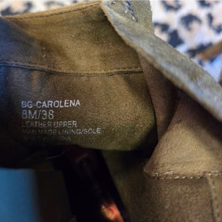 BCBG Olive Leather Ankle Boots (Size 8)