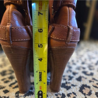 Juicy Couture Leather Buckle Boots (Size 8)