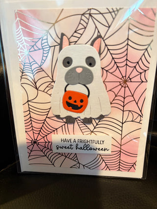 Halloween Card - "Have a frightfully sweet halloween" GF269 RCD