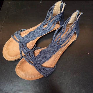 Adam Tucker Denim Sandals (Size 8)