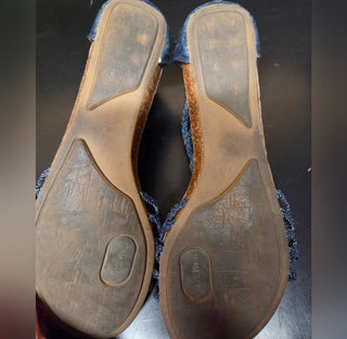 Adam Tucker Denim Sandals (Size 8)