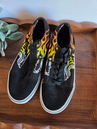 Van's Old School Flames Shoes (Size 3)