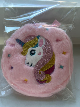 Kids fuzzy pink unicorn purse-RSV