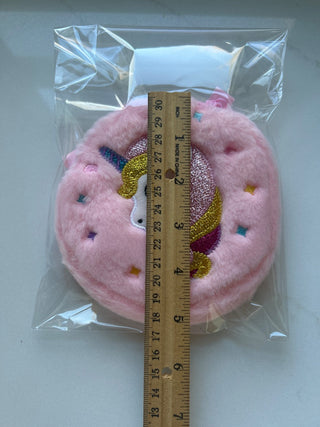 Kids fuzzy pink unicorn purse-RSV