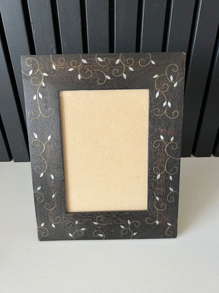 Black shell inlay picture frame 5x7 RSV