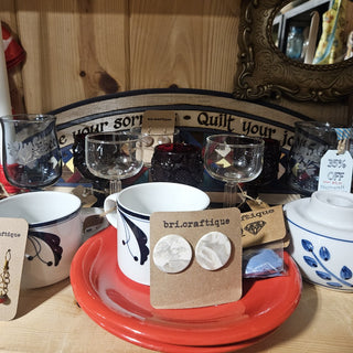 Pfaltzgraff Yorktowne Blue Glass Goblet - Set of 2 (BRI) - MTS|92101