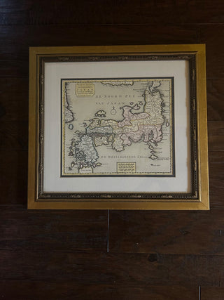 Vintage Map of Japan Wall Art      MTS