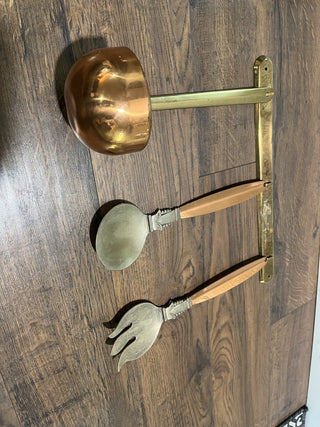 Vintage Hanging Brass Utensil Set RCD