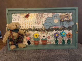 Farmer bear with flower truck bearscape