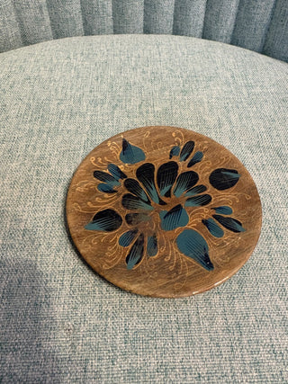 Hand Painted Wooden Coaster - RSV