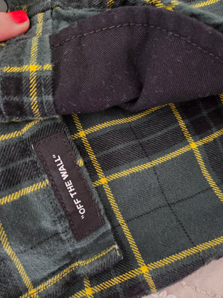Green Flannel Hooded Van's Shirt- 2T