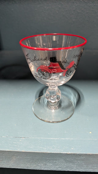 Claudia Czechoslovakia Old Packard Auto Glasses - SET 6 NEW IN BOX RSV|82481