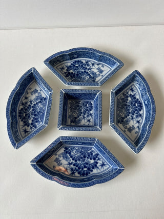 Japanese blue and white appetizer platter lazy susan|52030