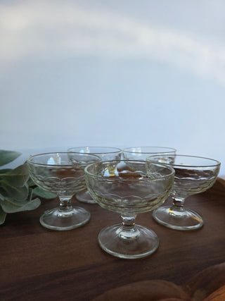 Vtg. Glass Custard Dishes (Set of 5)