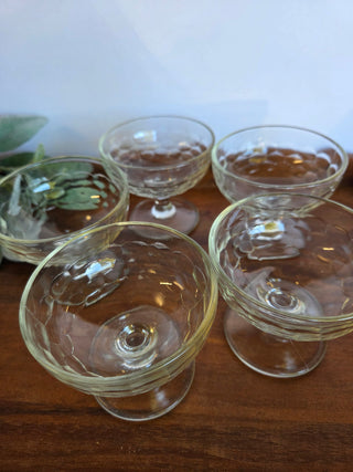 Vtg. Glass Custard Dishes (Set of 5)
