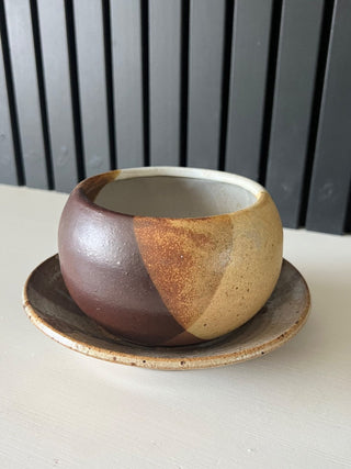 Vintage handmade pottery bowl