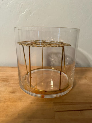 Vase Clear 6" with stem stand MTS|125983