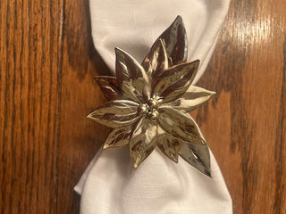 Poinsettia Napkin Rings   MTS|128506