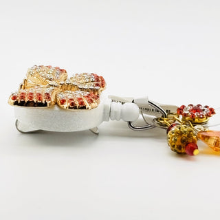 Golden/Orange Butterfly Badge Holder|76237