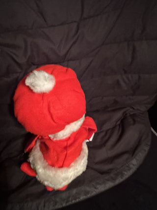 Vintage Musical Pixie Santa Girl Doll Animated plays " White Christmas " shelf Sit #62 VV MTS|141593