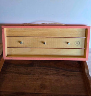 Peach Rose Knob Hanging Coat/Scarf Holder